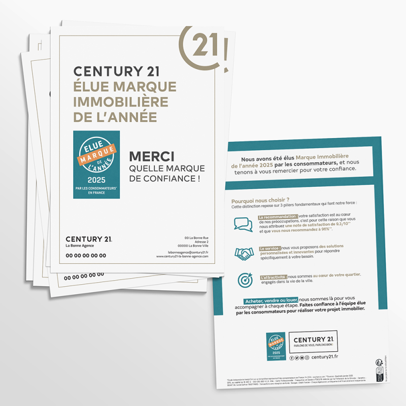 Flyers A5 Élue Marque de l’Année