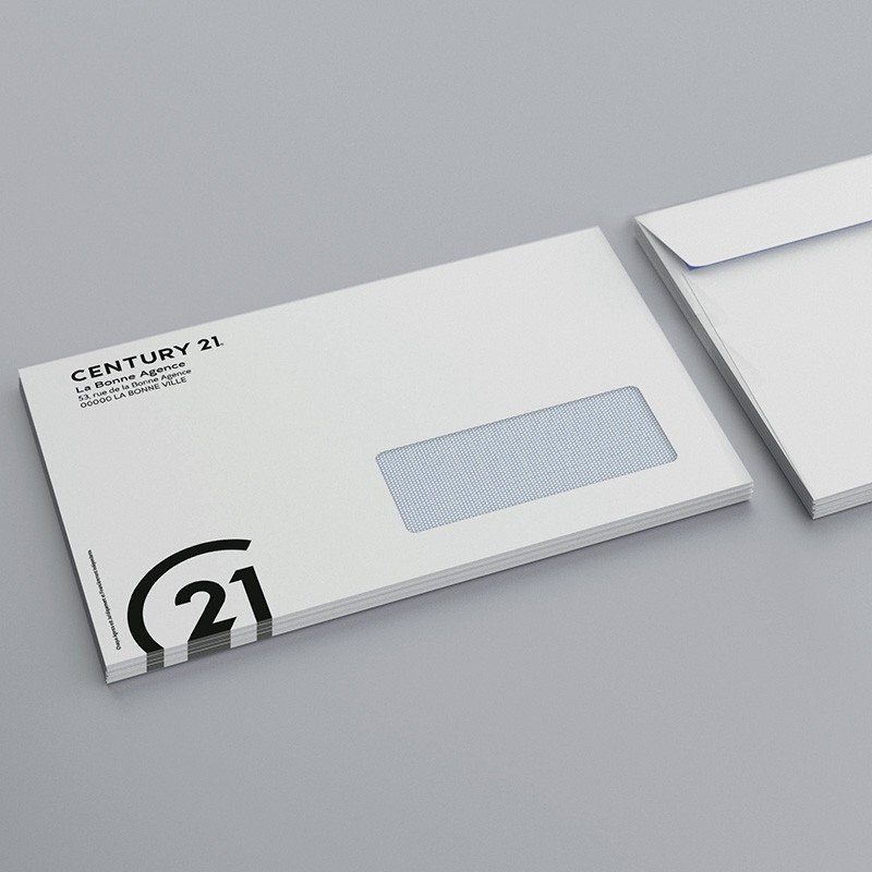 Enveloppe standard 229x162 mm avec fenêtre 100x45 mm