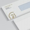 Enveloppe premium 220x110 mm fenêtre 100x45 mm
