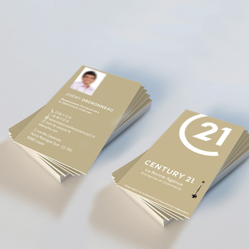 Carte de visite avec photo