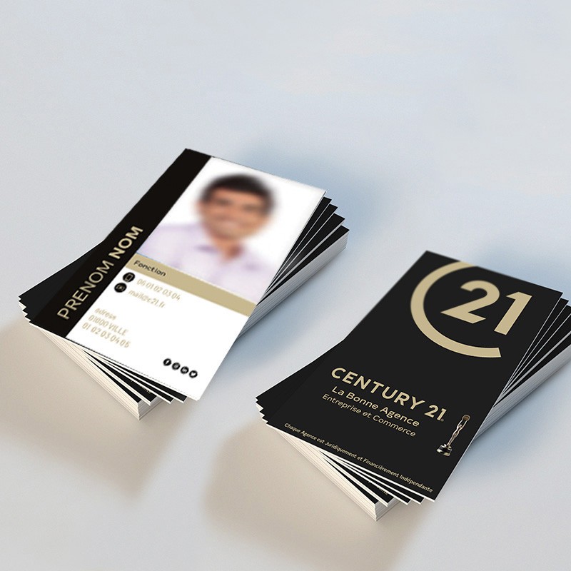 Carte de visite PREMIUM avec photo XL