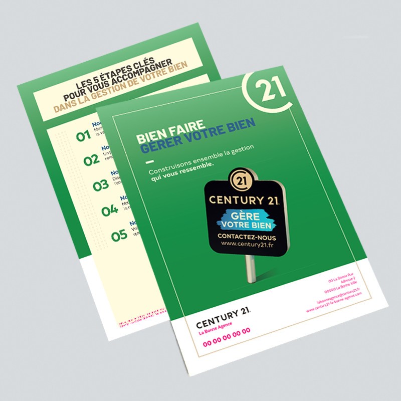 Flyer A5 bien faire gérer votre bien